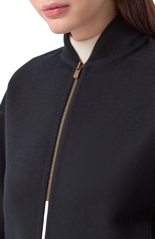 Кашемировый бомбер Agnona TH1026E/D7036E Чёрный  TH1026E/D7036E Фото 5