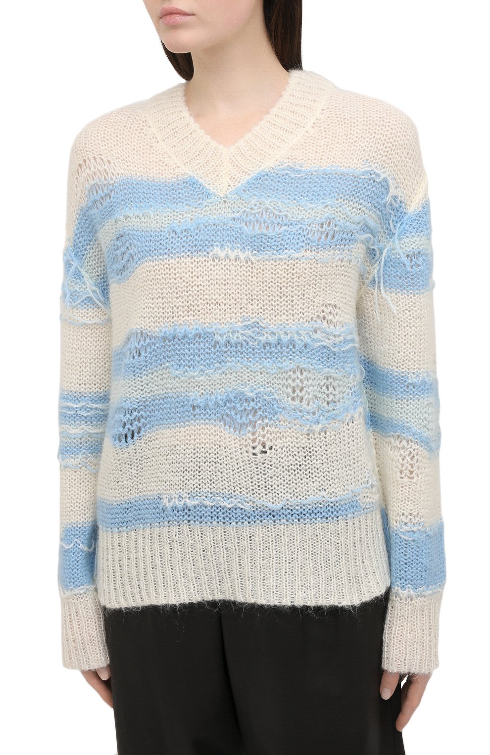 Свитер ACNE STUDIOS голубого цвета по цене 43500 руб., арт. A60242, фото 3 Свитер ACNE STUDIOS, арт. A60242, фото 3