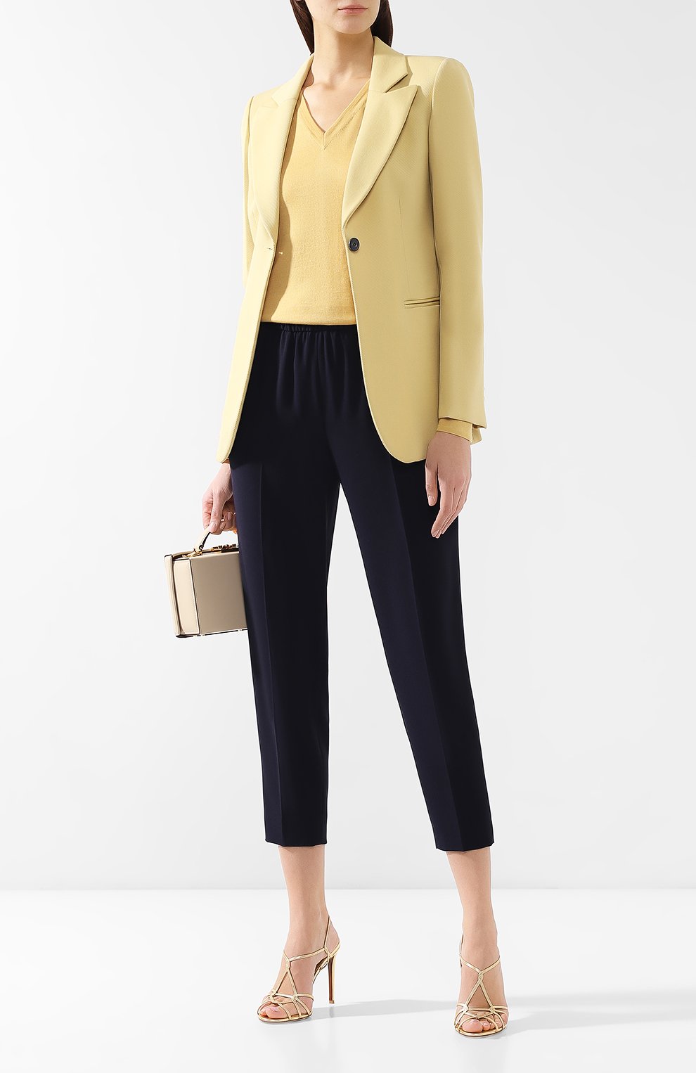 Брюки ESCADA темно-синего цвета по цене 34650 руб., арт. 5029253, фото 2 Брюки ESCADA, арт. 5029253, фото 2