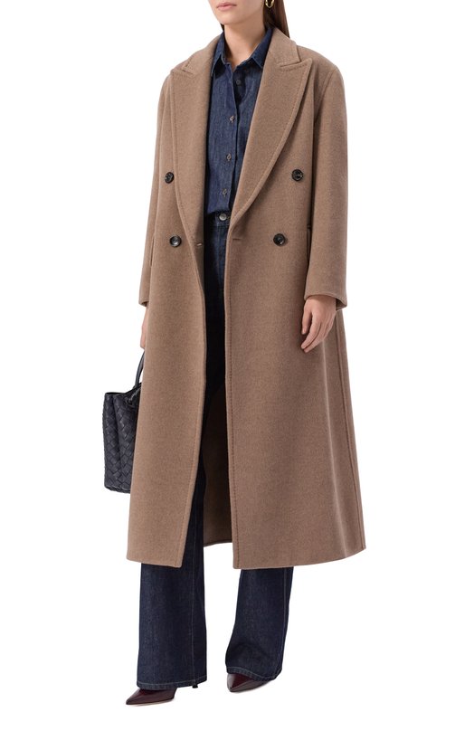 Кашемировое пальто Max Mara ARM0NIA1234 Бежевый  ARM0NIA1234 Фото 2