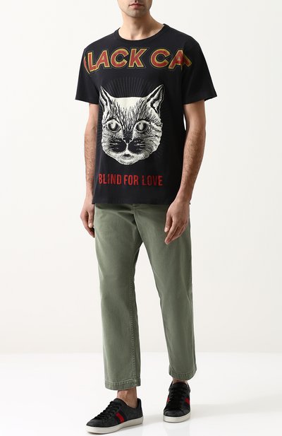 Хлопковая футболка с принтом GUCCI, арт. 493117/X3I29, фото 2