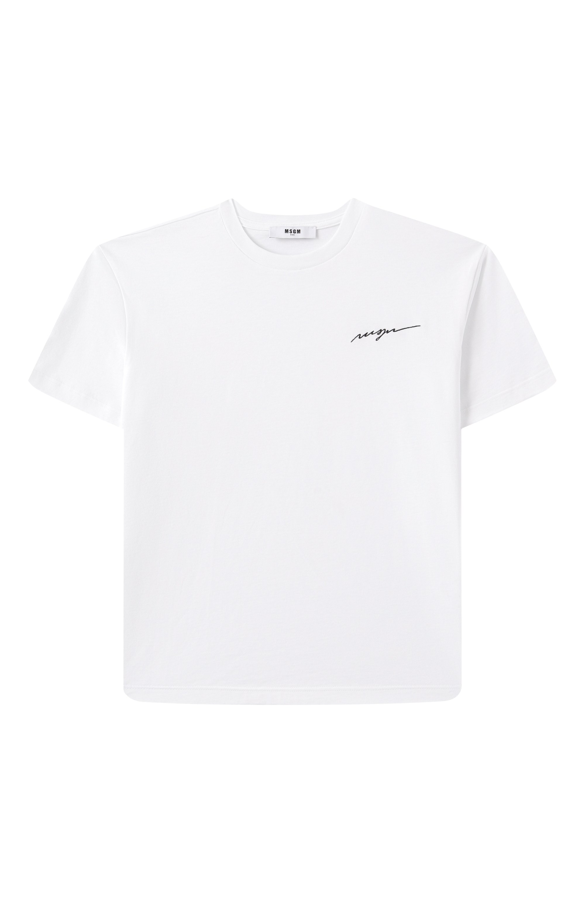 Хлопковая футболка MSGM KIDS, арт. S5MSJUTH064, фото 1