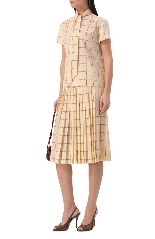 Шелковая блузка Loro Piana FAP2869 Бежевый  FAP2869 Фото 2