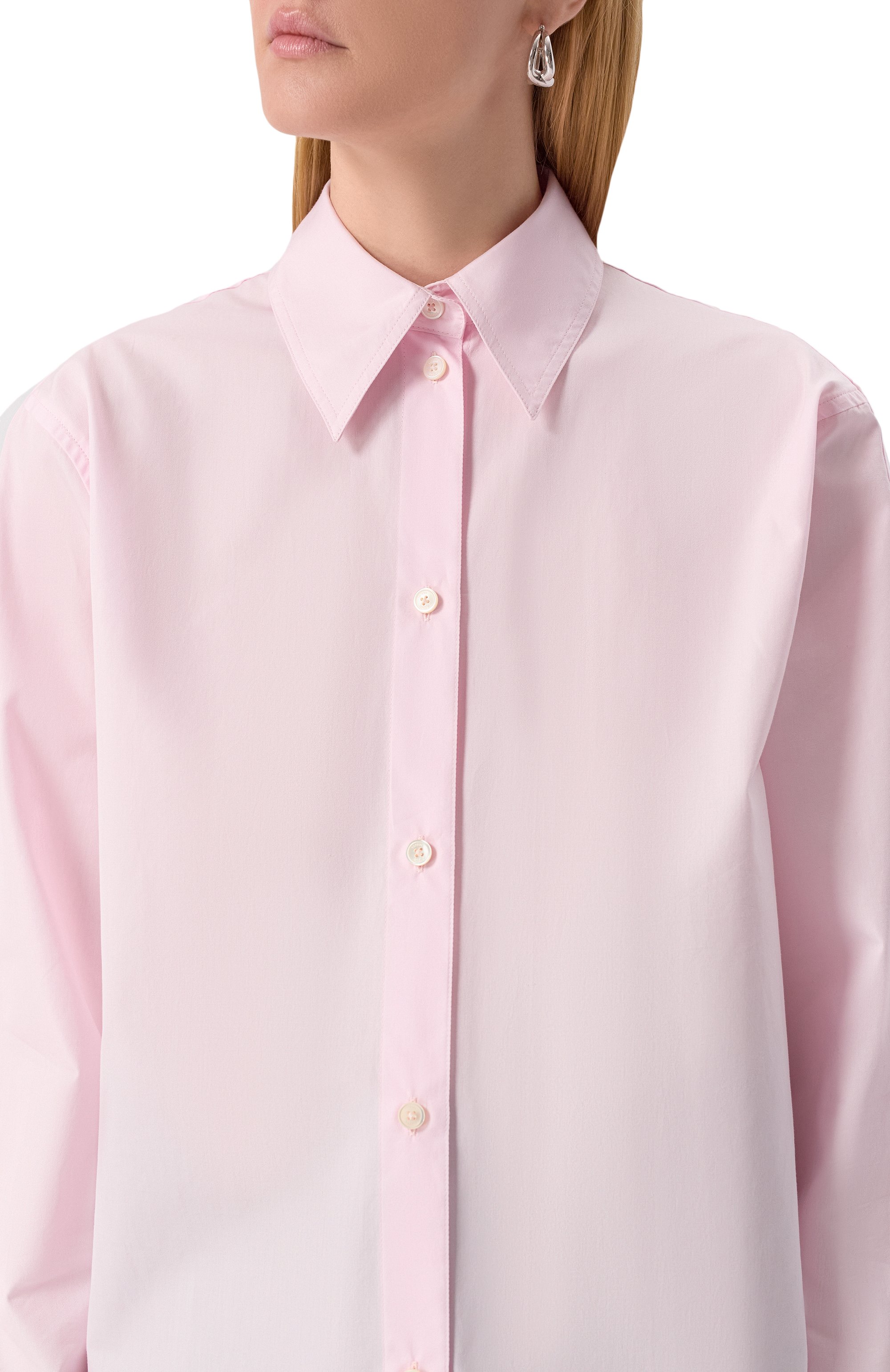 Хлопковая рубашка TOTEME, арт. 252-WRT2522-FB0392, фото 5