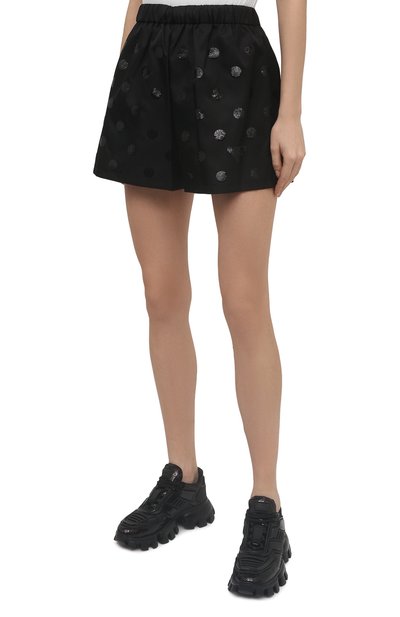 Шорты с отделкой пайетками PRADA, арт. 22R757-1Z5G-F0002-221, фото 3