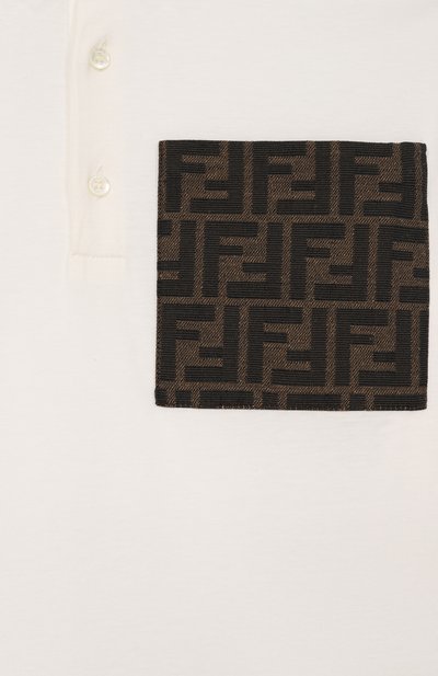 Хлопковое поло FENDI, арт. JMI475/7AJ_001, фото 3