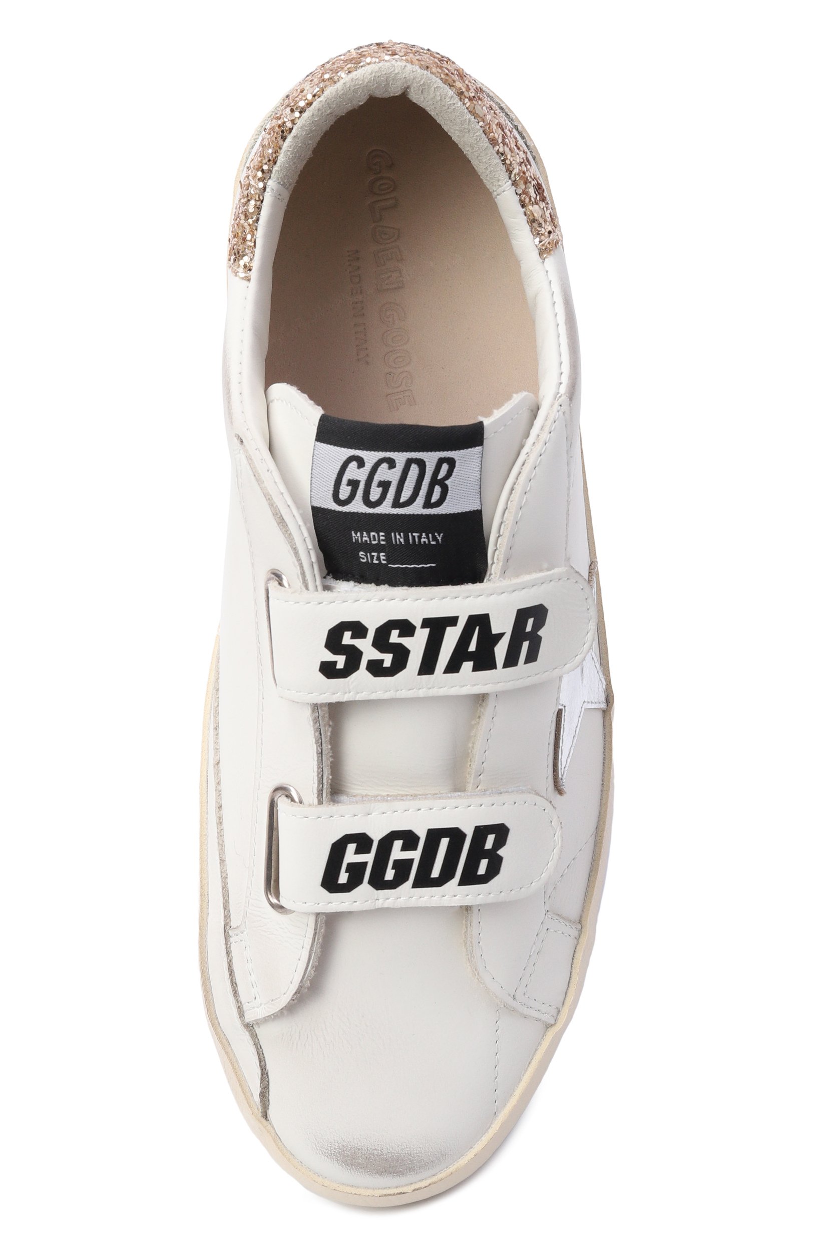Кожаные кеды old school GOLDEN GOOSE DELUXE BRAND, арт. GTF00177.F008041, фото 4