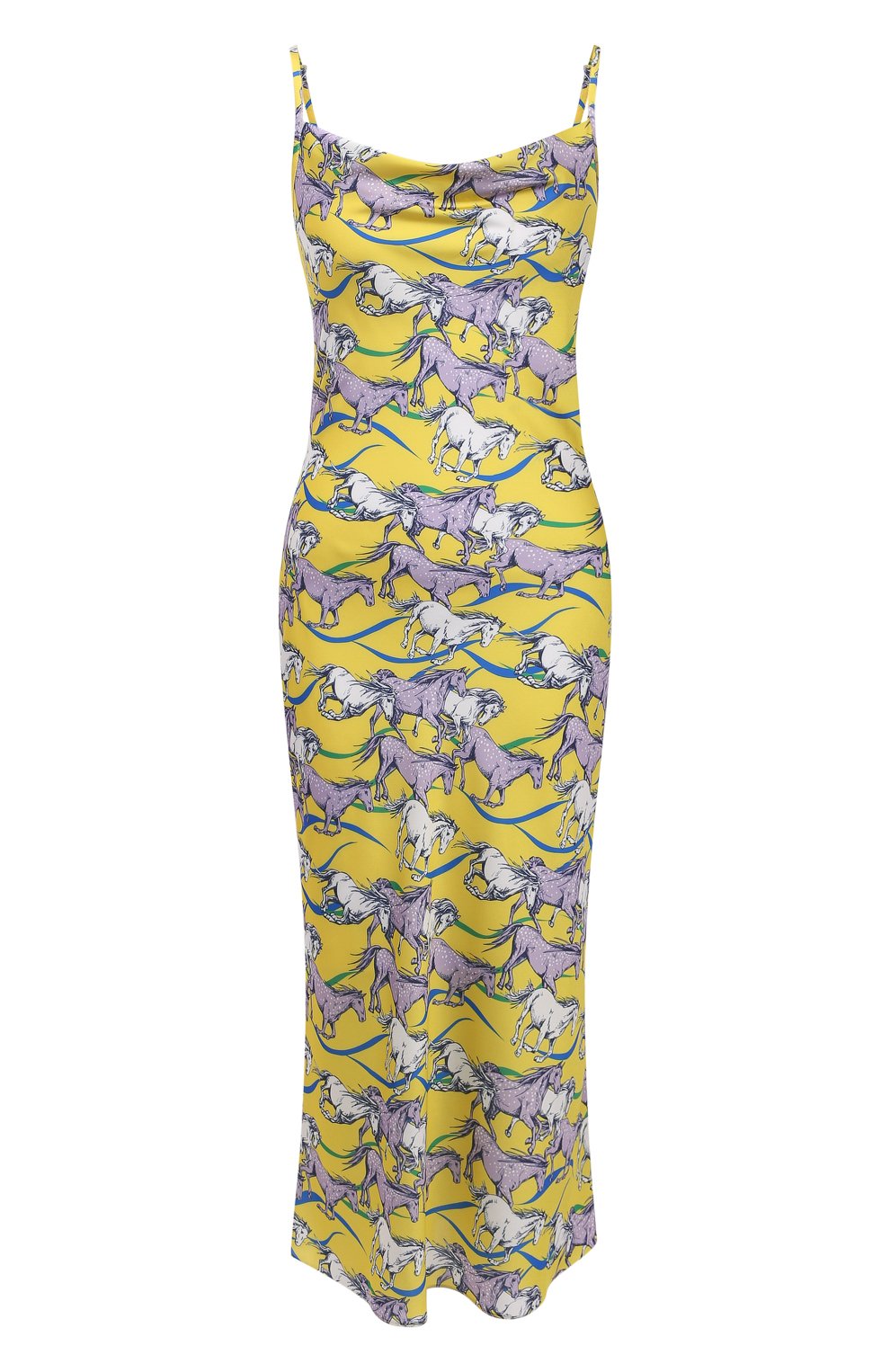 Платье SEVEN LAB желтого цвета по цене 15750 руб., арт. D-K1 yellow-lilac horse, фото 1 Платье SEVEN LAB, арт. D-K1 yellow-lilac horse, фото 1