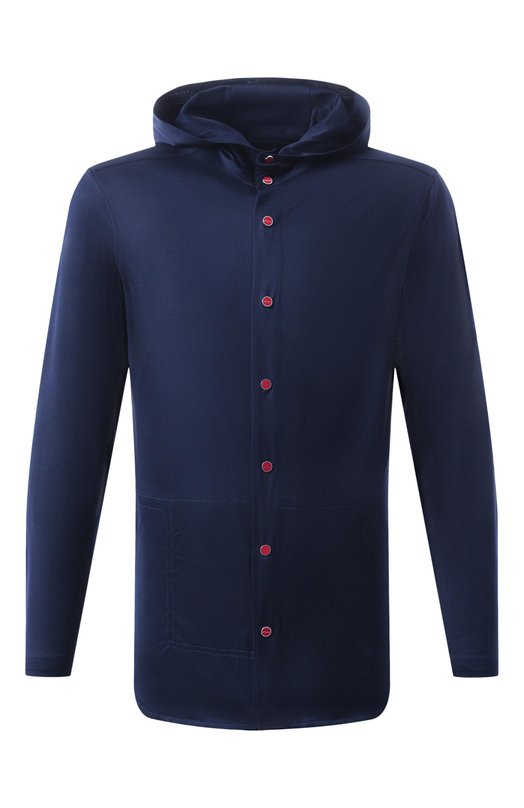Хлопковая рубашка Kiton UMCPETEH0923416_ Синий UMCPETEH0923416_