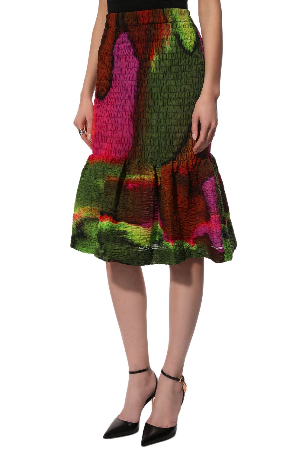 Хлопковая юбка DRIES VAN NOTEN разноцветного цвета по цене 108500 руб., арт. 221-030841-4125, фото 3 Хлопковая юбка DRIES VAN NOTEN, арт. 221-030841-4125, фото 3