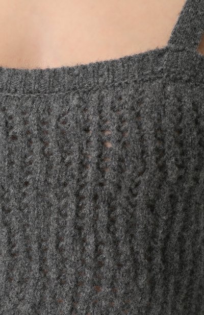 Шерстяной кроп-топ на тонких бретельках ISA ARFEN, арт. KN32 AW17 C0SY CL0CHARD W00L, фото 5