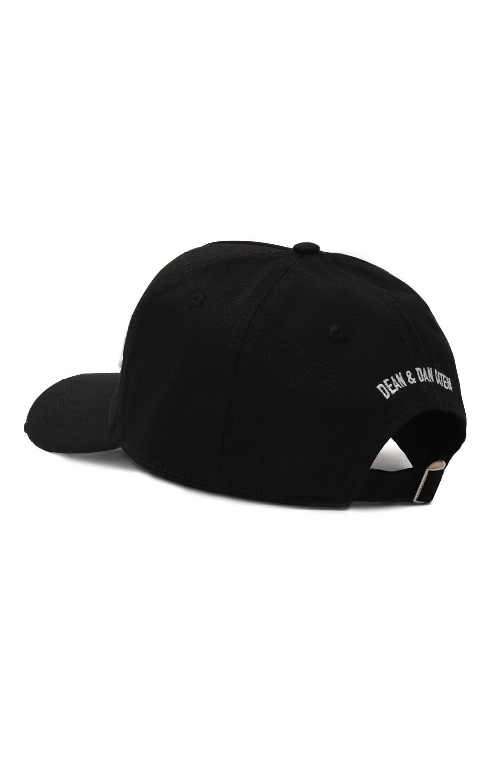 Хлопковая бейсболка DSQUARED2 черного цвета по цене 22400 руб., арт. BCM0660/05C00001, фото 2 Хлопковая бейсболка DSQUARED2, арт. BCM0660/05C00001, фото 2