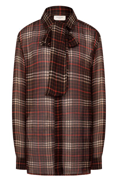 Шелковая блузка SAINT LAURENT, арт. 838125/Y3H84, фото 1