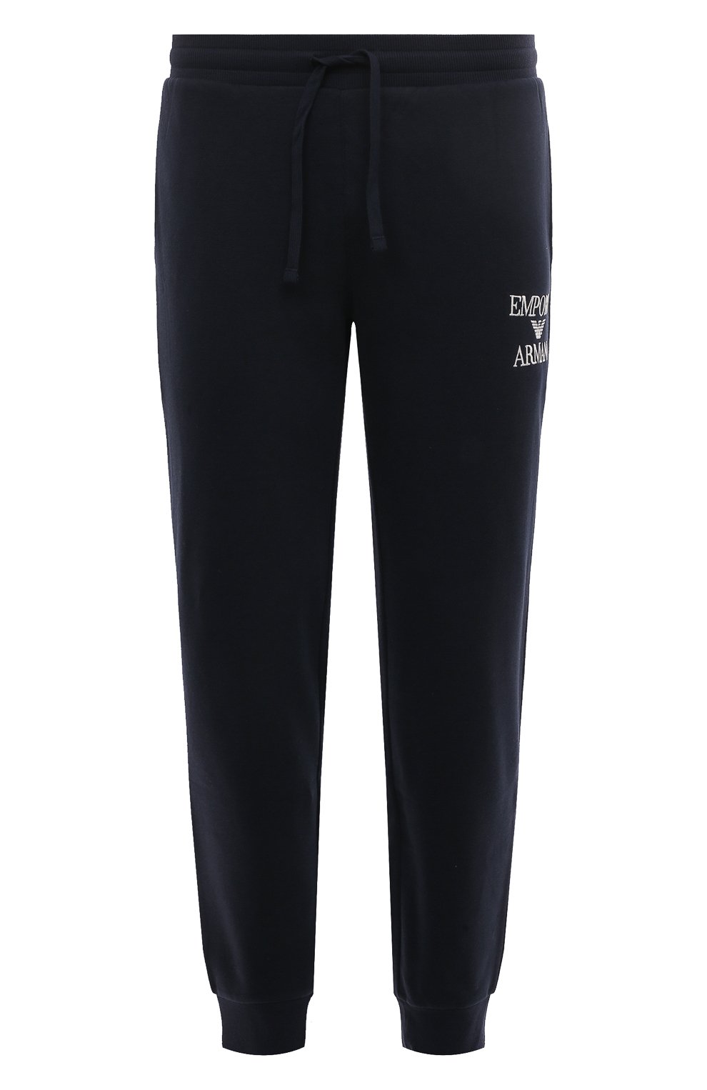 Джоггеры EMPORIO ARMANI темно-синего цвета по цене 12800 руб., арт. 111873/3F571, фото 1 Джоггеры EMPORIO ARMANI, арт. 111873/3F571, фото 1