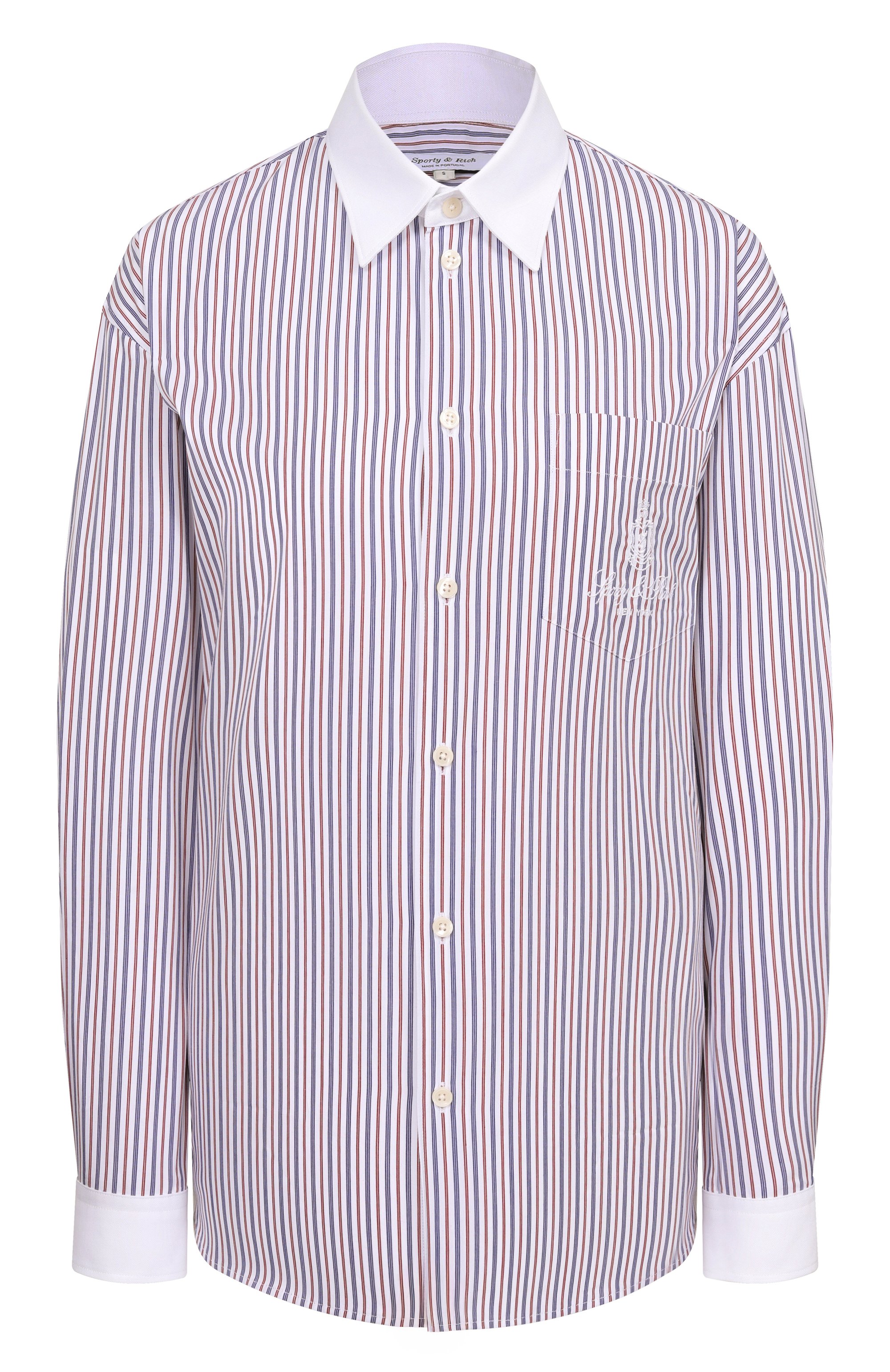 Хлопковая рубашка SPORTY AND RICH, арт. SI011508302ST233, фото 1