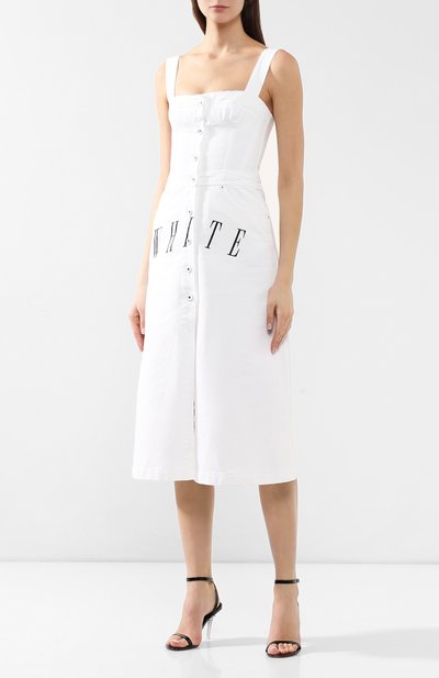 Джинсовое платье OFF-WHITE, арт. 0WYM001S19D620460110, фото 3