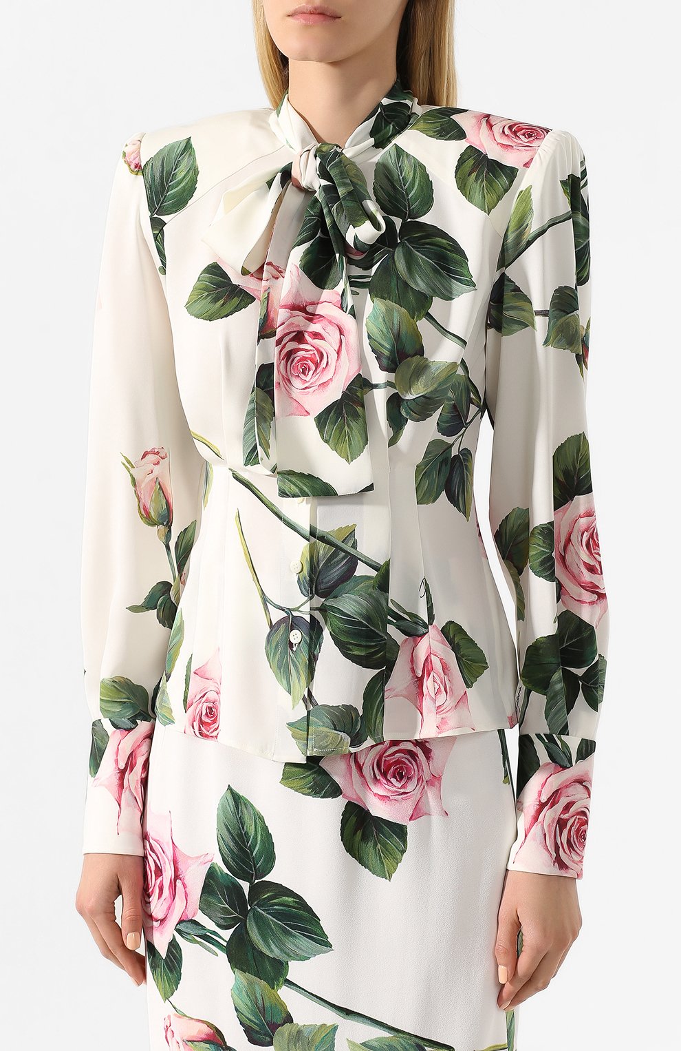 Шелковая блузка DOLCE & GABBANA, арт. F5L51T/FSAZD, фото 3