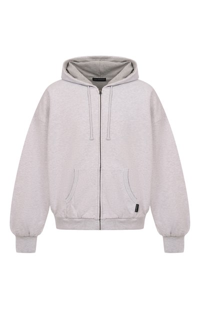 Мужского хлопковая толстовка ГОША РУБЧИНСКИЙ, арт. HD_1401_GREY_MELANGE