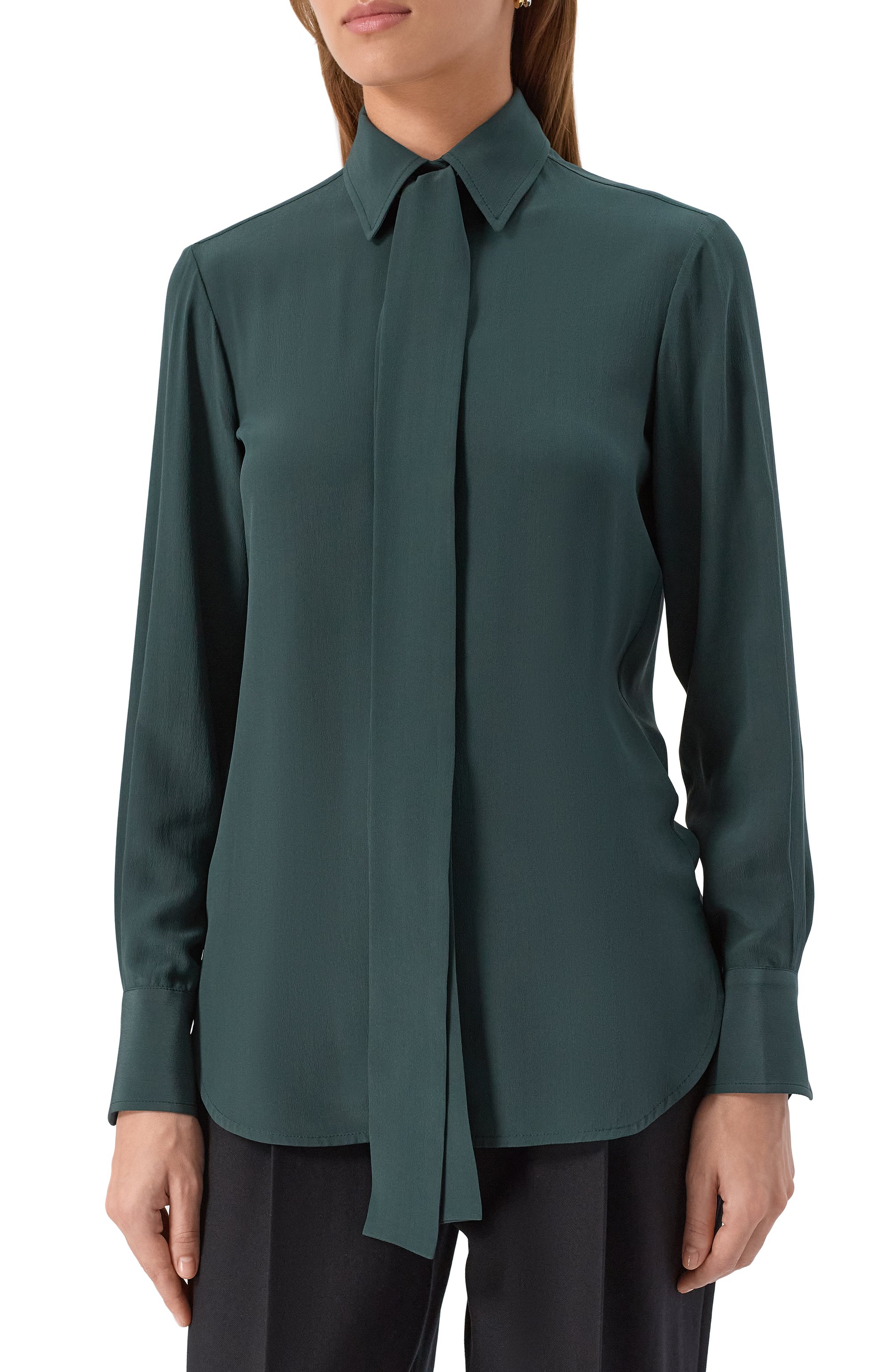 Атласная блузка KITON, арт. D48407, фото 3