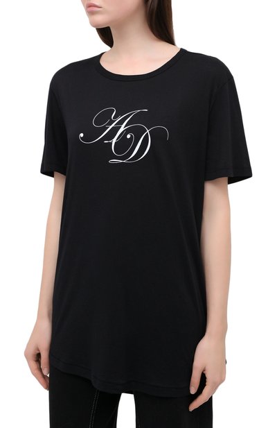 Хлопковая футболка ANN DEMEULEMEESTER, арт. 2002-3979-232-097, фото 3