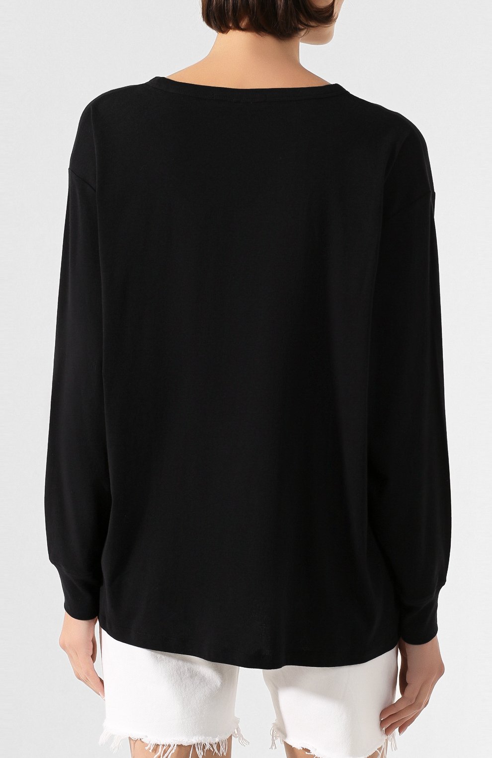 Хлопковый лонгслив ALEXANDERWANG.T, арт. 4CC1201078, фото 4