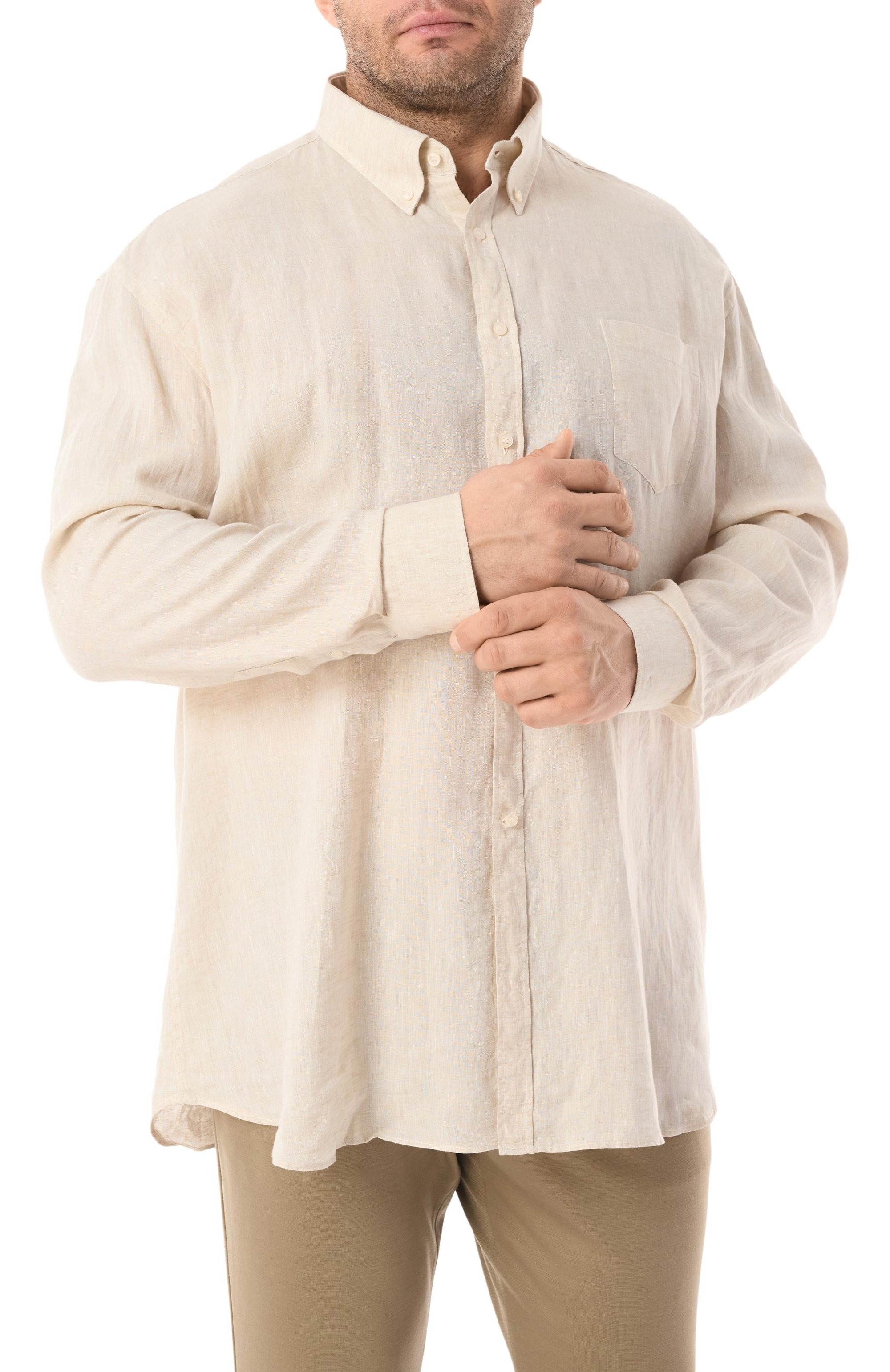 Льняная рубашка PAUL&SHARK, арт. 25413006R/46, фото 3