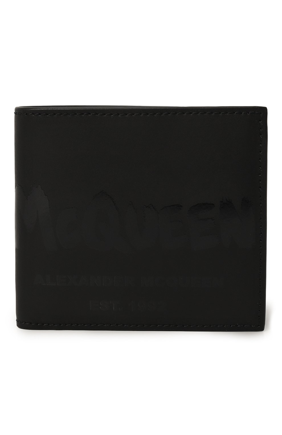 Кожаное портмоне ALEXANDER MCQUEEN черного цвета по цене 30850 руб., арт. 602139 1AAIG, фото 1 Кожаное портмоне ALEXANDER MCQUEEN, арт. 602139 1AAIG, фото 1