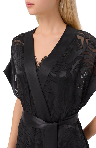 Халат из вискозы и шелка LUNA DI SETA, арт. VLST61132, фото 4