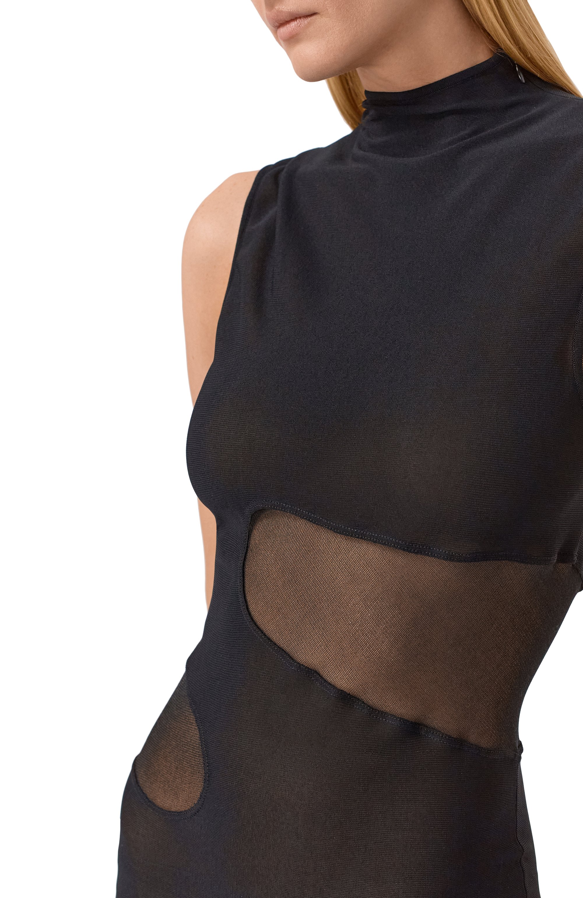 Платье из вискозы ALAIA, арт. AA9R2800K061B, фото 4