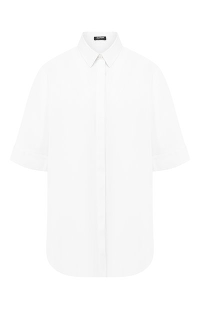Женская хлопковая рубашка JIL SANDER NAVY, арт. JNWM6008A/JM2442