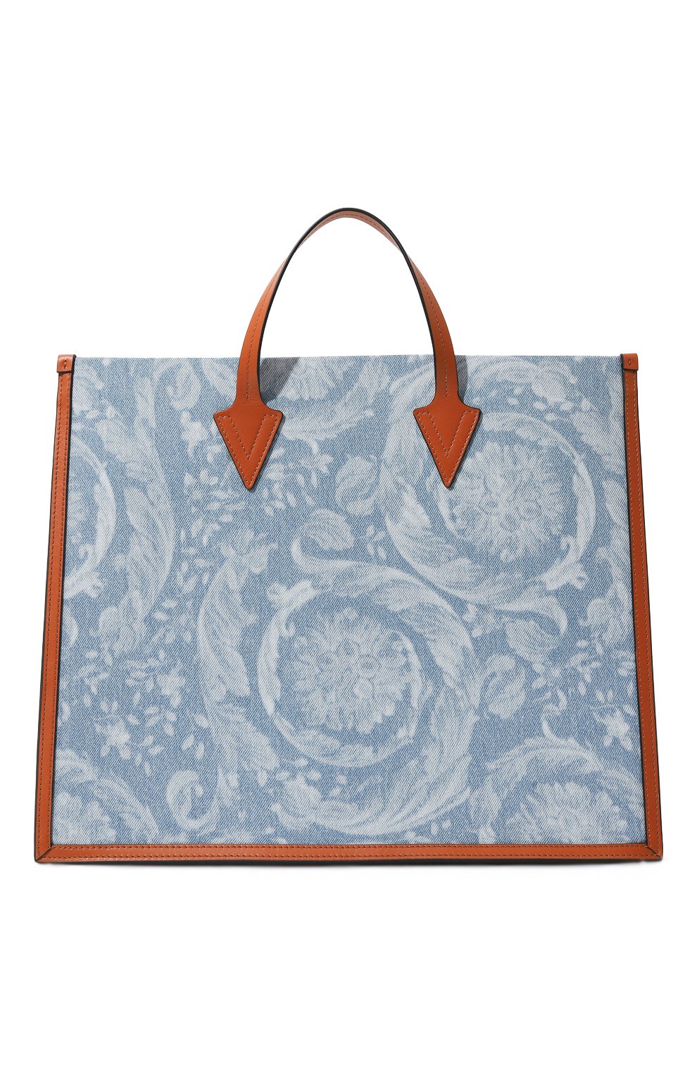 Сумка-тоут VERSACE голубого цвета по цене 216500 руб., арт. 1008913/1A07899, фото 6 Сумка-тоут VERSACE, арт. 1008913/1A07899, фото 6