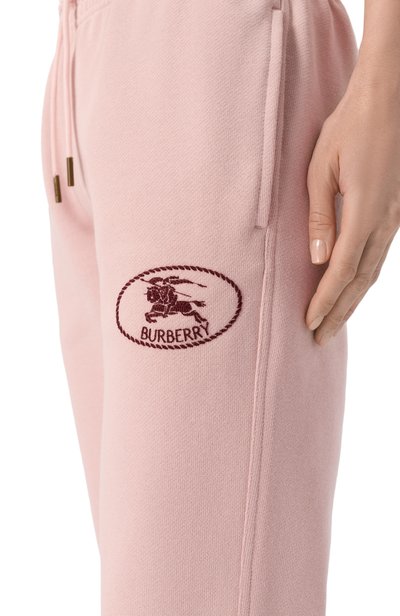 Хлопковые джоггеры BURBERRY, арт. 8131903, фото 5