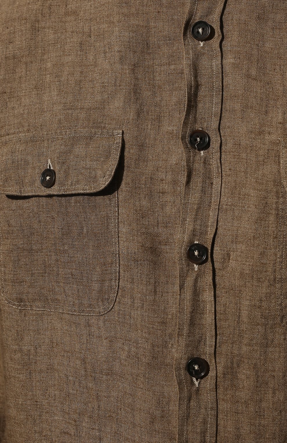 Льняная рубашка ALESSANDRO GHERARDI коричневого цвета по цене 24050 руб., арт. NEW JACKET/6869, фото 5 Льняная рубашка ALESSANDRO GHERARDI, арт. NEW JACKET/6869, фото 5