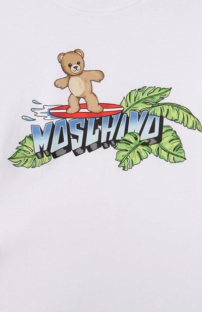 Хлопковая футболка MOSCHINO, арт. HUM05K/LAA23, фото 3