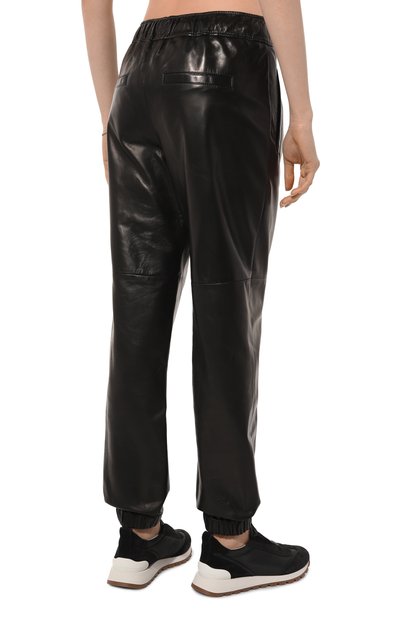 Кожаные джоггеры BRUNELLO CUCINELLI, арт. MPNPIP8498, фото 4