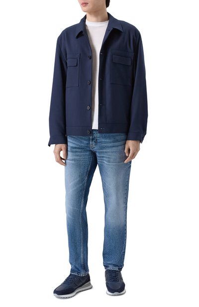 Куртка-рубашка HUGO темно-синего цвета по цене 43450 руб., арт. 50555258, фото 2 Куртка-рубашка HUGO, арт. 50555258, фото 2