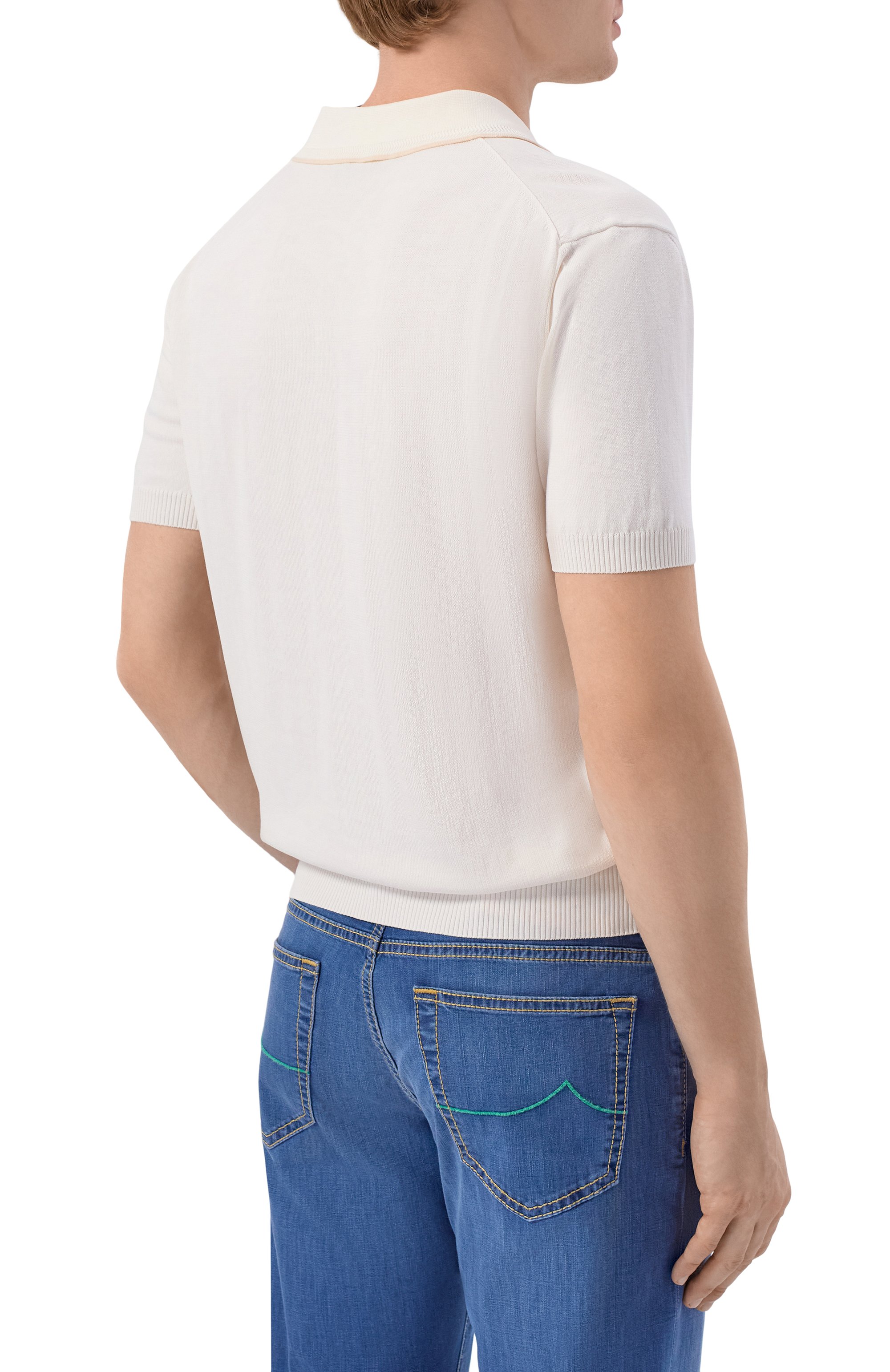 Хлопковое поло CANALI, арт. C1165/MK02460, фото 4