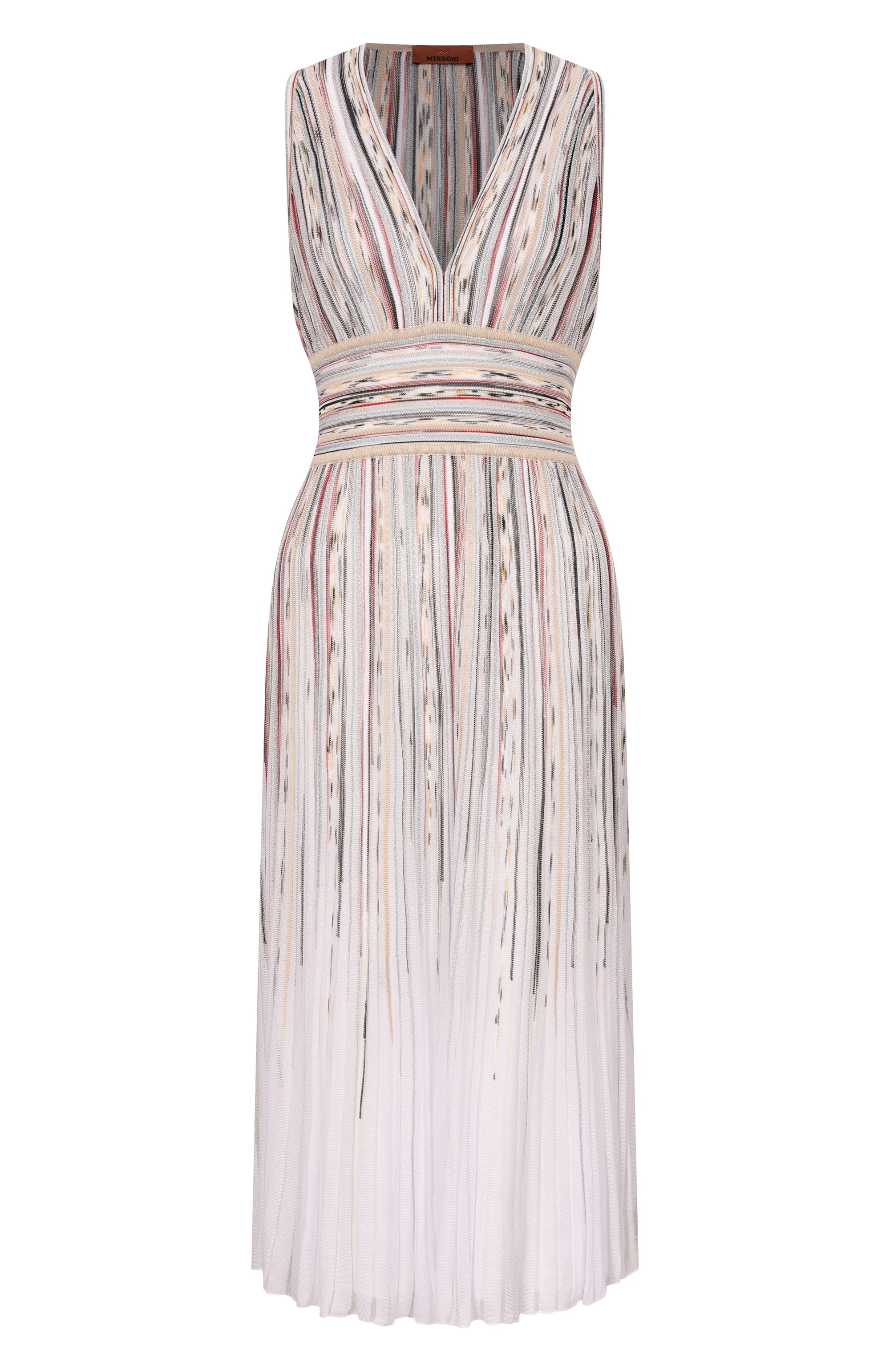 Платье из вискозы MISSONI разноцветного цвета по цене 256000 руб., арт. DS26SG13/BK01GZ, фото 1 Платье из вискозы MISSONI, арт. DS26SG13/BK01GZ, фото 1