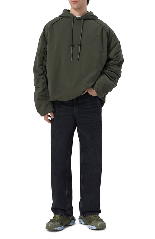 Текстильные кроссовки Faster Dsquared2 SNM0461/35508739 Хаки  SNM0461/35508739 Фото 2