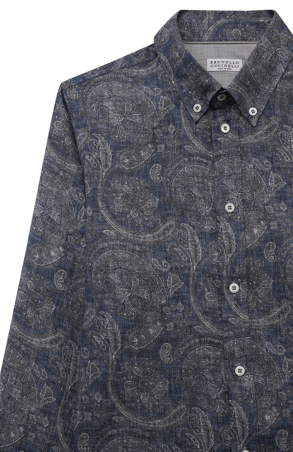 Льняная рубашка BRUNELLO CUCINELLI, арт. BM656C300C, фото 3