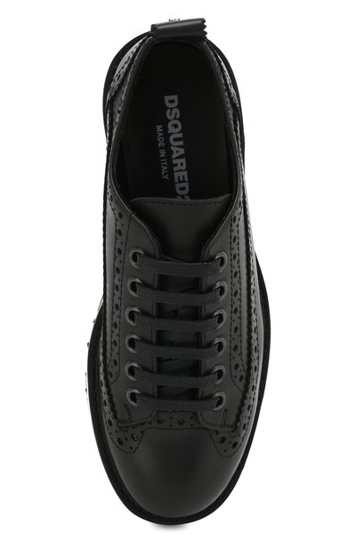 Кожаные дерби с брогированием DSQUARED2, арт. 54262/28-35, фото 4