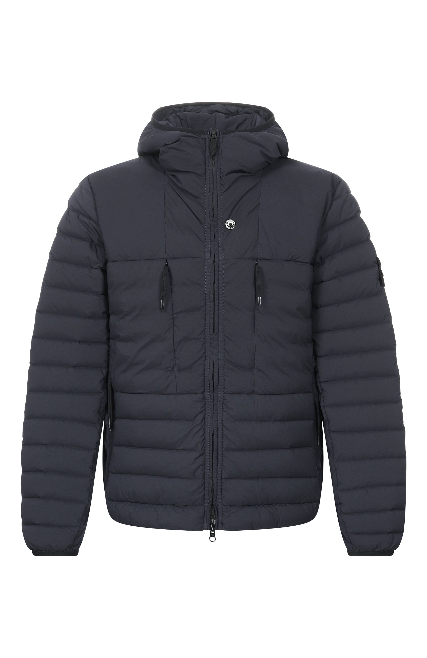 Пуховик STONE ISLAND темно-синего цвета по цене 118000 руб., арт. K2S154100020/S0183, фото 1 Пуховик STONE ISLAND, арт. K2S154100020/S0183, фото 1