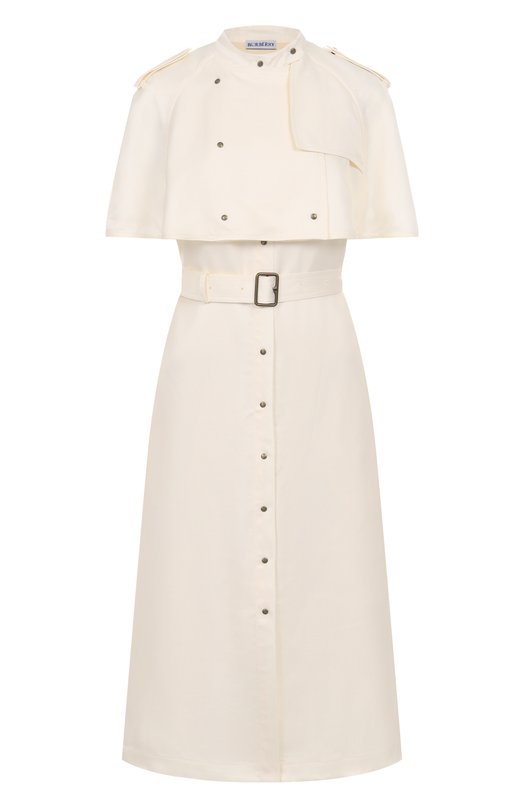 Платье из вискозы Burberry 8109095 Кремовый 8109095
