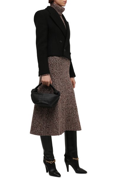 Юбка из кашемира и шерсти CHLOÉ коричневого цвета по цене 153000 руб., арт. CHC21WMJ01630, фото 2 Юбка из кашемира и шерсти CHLOÉ, арт. CHC21WMJ01630, фото 2