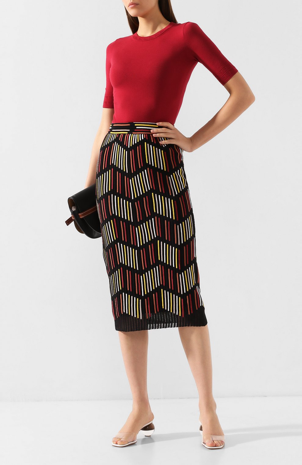 Топ из вискозы M MISSONI красного цвета по цене 23150 руб., арт. 2DN00089/2K001P, фото 2 Топ из вискозы M MISSONI, арт. 2DN00089/2K001P, фото 2