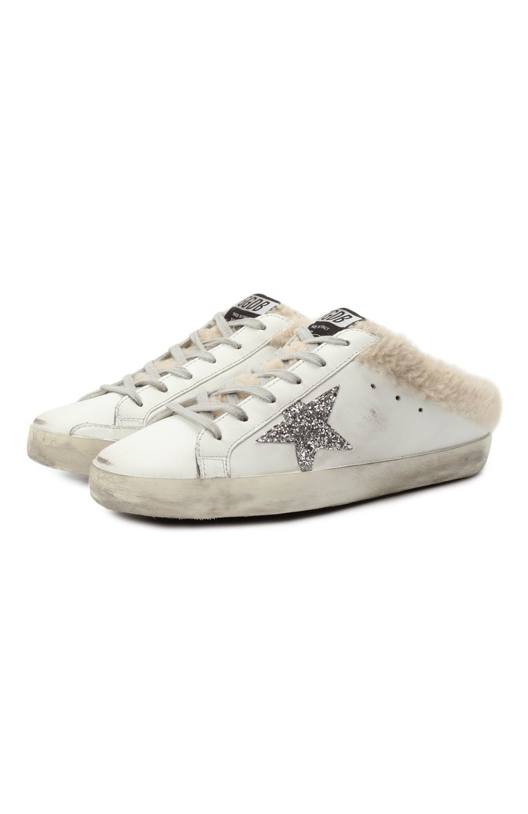 Кожаные кеды sabot GOLDEN GOOSE DELUXE BRAND, арт. GWF00110.F002306, фото 1