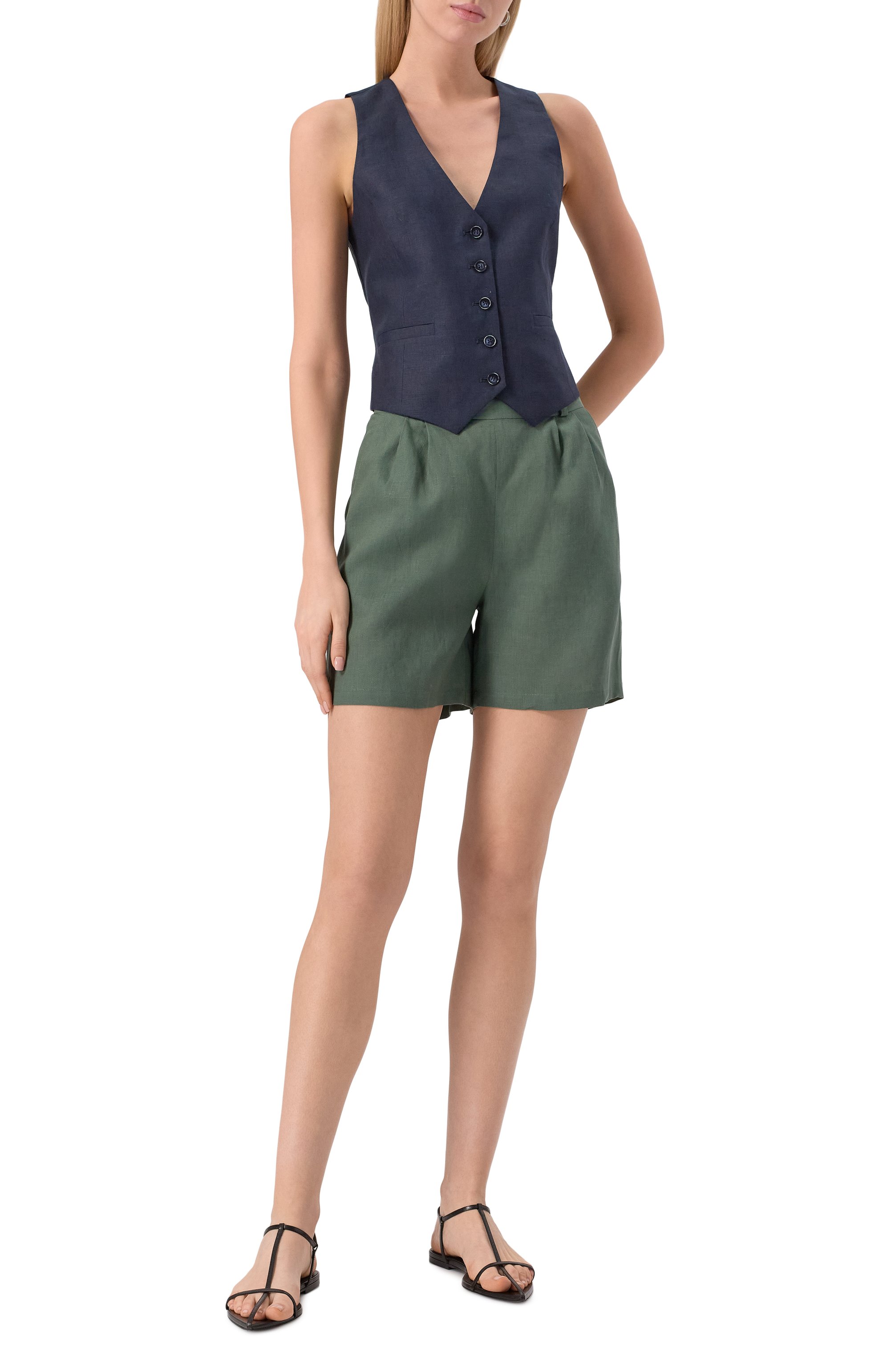 Льняной жилет FORTE DEI MARMI COUTURE, арт. 24SF1431, фото 2