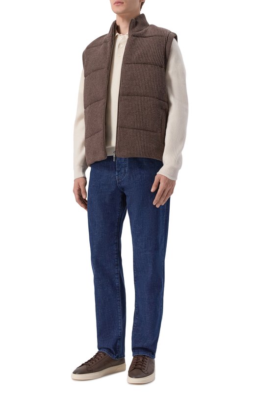 Кожаные кеды Kieran BOSS 50557866 Коричневый  50557866 Фото 2