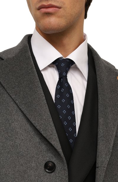 Галстук из хлопка и шелка LUIGI BORRELLI, арт. CR515085, фото 2