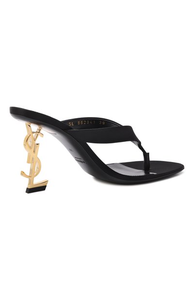 Текстильные мюли opyum 85 SAINT LAURENT черного цвета по цене 173500 руб., арт. 862941/9QNCV, фото 5 Текстильные мюли opyum 85 SAINT LAURENT, арт. 862941/9QNCV, фото 5
